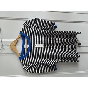 Maeve Striped Puff Sleeve Top - XL